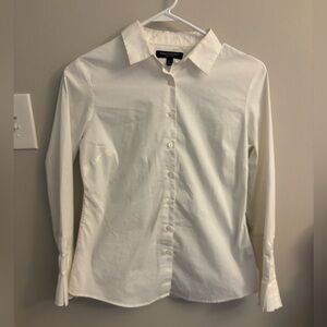 Banana Republic Ivory Collared Shirt